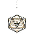 Varaluz Marcia 3 Light Orb Pendant Matte Blac Model: 353P03MBFG