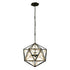 Varaluz Marcia 3 Light Orb Pendant Matte Blac Model: 353P03MBFG
