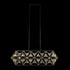 Varaluz Marcia 5 Light Linear Pendant Matte Blac Model: 353N05MBFG