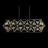 Varaluz Marcia 5 Light Linear Pendant Matte Blac Model: 353N05MBFG