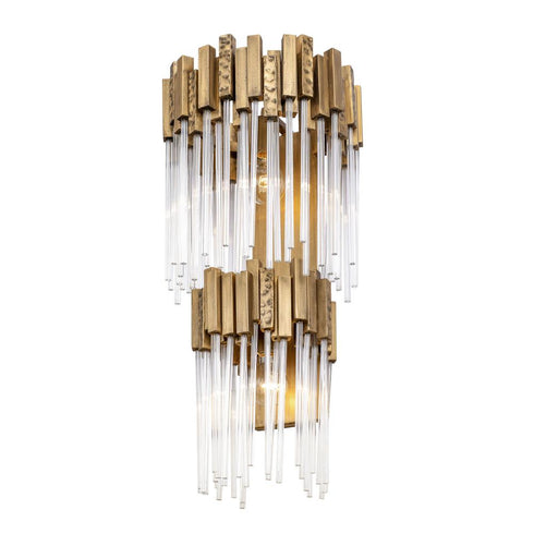 Varaluz Matrix 2 Light 2 Tier Sconce Havana Gold Model: 309W02LHG