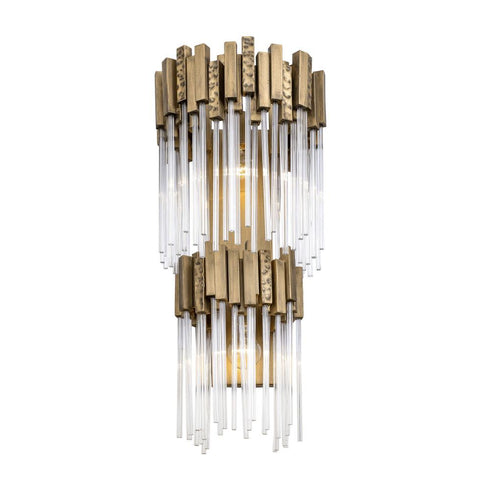 Varaluz Matrix 2 Light 2 Tier Sconce Havana Gold Model: 309W02LHG