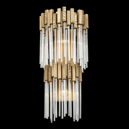 Varaluz Matrix 2 Light 2 Tier Sconce Havana Gold Model: 309W02LHG