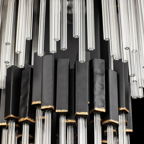 Varaluz Matrix 2 Light 2 Tier Sconce Matte Blac Model: 309W02LMBFG