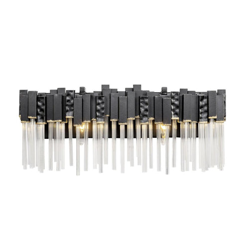 Varaluz Matrix 2 Light Bath Matte Blac French Gold Model: 309B02MBFG