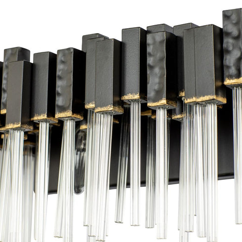 Varaluz Matrix 2 Light Bath Matte Blac French Gold Model: 309B02MBFG