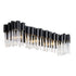 Varaluz Matrix 3 Light Bath Matte Blac French Gold Model: 309B03MBFG