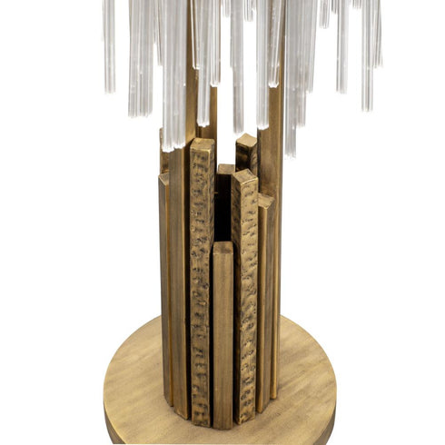 Varaluz Matrix 3 Light Table Lamp Havana Gold Model: 309T03HG