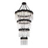 Varaluz Matrix 30 Light 4 Tier Chandelier Matte Model: 309C30MBFG