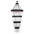 Varaluz Matrix 30 Light 4 Tier Chandelier Matte Model: 309C30MBFG