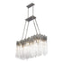 Varaluz Matrix 6 Light Linear Pendant Rainy Night Model: 309N06RN