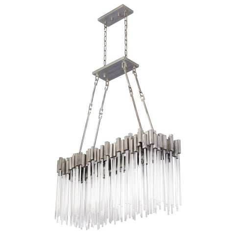 Varaluz Matrix 6 Light Linear Pendant Rainy Night Model: 309N06RN