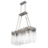 Varaluz Matrix 6 Light Linear Pendant Rainy Night Model: 309N06RN