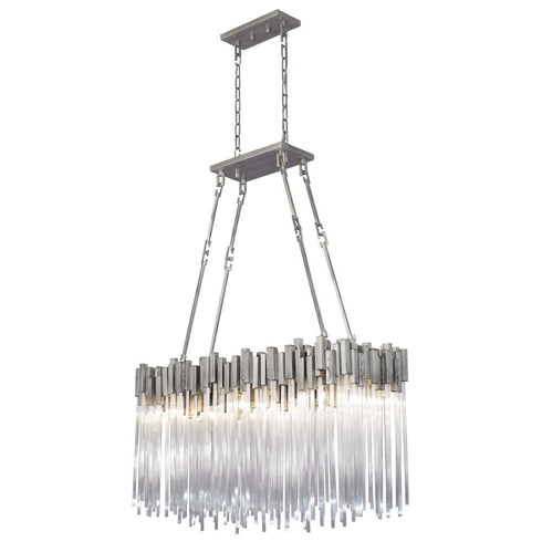 Varaluz Matrix 6 Light Linear Pendant Rainy Night Model: 309N06RN