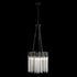 Varaluz Matrix 6 Light Pendant Matte Blac French Model: 309P06MBFG