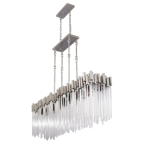 Varaluz Matrix 8 Light Linear Pedant Rainy Night Model: 309N08RN