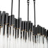 Varaluz Matrix 8 Light Linear Pendant Matte Blac Model: 309N08MBFG