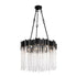 Varaluz Matrix 9 Light Pendant Matte Blac French Model: 309P09MBFG