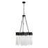 Varaluz Matrix 9 Light Pendant Matte Blac French Model: 309P09MBFG