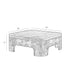 Varaluz McKinney Coffee Table Mushroom Oa Mappa Burl in Mushroom Oak/Mappa Burl Finish Model: 514TA44A
