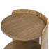 Varaluz McKinney Side Table Mushroom Oa Mappa Burl in Mushroom Oak/Mappa Burl Finish Model: 514TE20A
