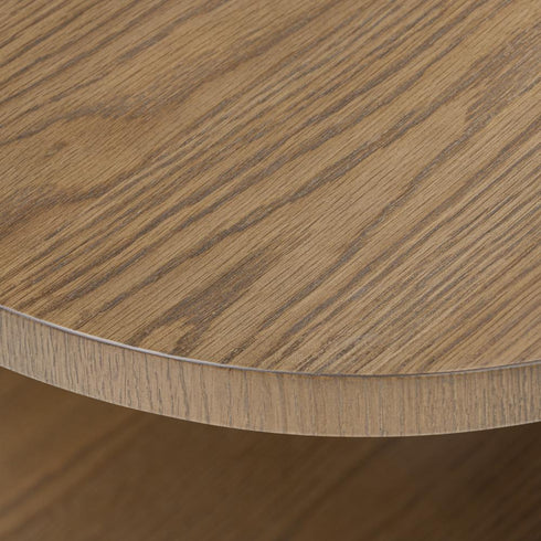 Varaluz McKinney Side Table Mushroom Oa Mappa Burl in Mushroom Oak/Mappa Burl Finish Model: 514TE20A