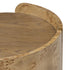 Varaluz McKinney Side Table Mushroom Oa Mappa Burl in Mushroom Oak/Mappa Burl Finish Model: 514TE20A