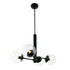 Varaluz Mid-Century Mid Century 4 Light Chandelier in Black Model: 373C04BL