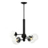 Varaluz Mid-Century Mid Century 5 Light Chandelier in Black Model: 373C05BL