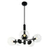 Varaluz Mid-Century Mid Century 5 Light Chandelier in Black Model: 373C05BL