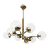 Varaluz Mid-Century Mid Century 8 Light Chandelier in Antique Brass Finish Model: 612730