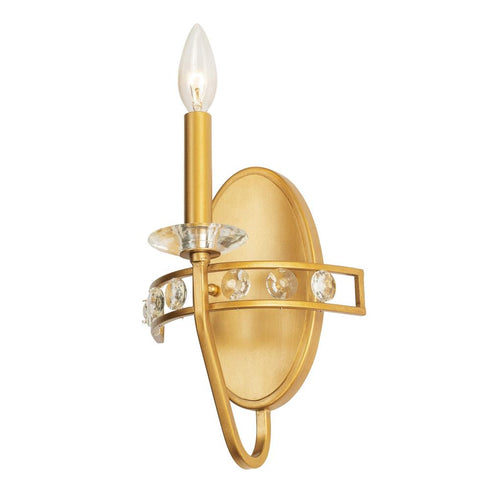 Varaluz Monroe 1 Light Sconce Antique Gold Model: 363W01AG
