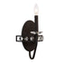 Varaluz Monroe 1 Light Sconce Carbon Model: 363W01CB