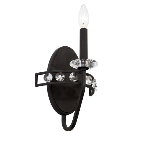 Varaluz Monroe 1 Light Sconce Carbon Model: 363W01CB