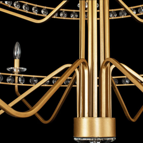 Varaluz Monroe 15 Light 3 Tier Chandelier Antique Model: 363C15AG