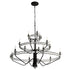 Varaluz Monroe 15 Light 3 Tier Chandelier Carbon Model: 363C15CB