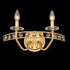 Varaluz Monroe 2 Light Crystal Bath Antique Gold Model: 363B02AG