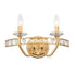 Varaluz Monroe 2 Light Crystal Bath Antique Gold Model: 363B02AG