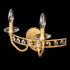 Varaluz Monroe 2 Light Crystal Bath Antique Gold Model: 363B02AG