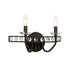 Varaluz Monroe 2 Light Crystal Bath Carbon Model: 363B02CB