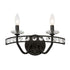 Varaluz Monroe 2 Light Crystal Bath Carbon Model: 363B02CB
