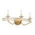 Varaluz Monroe 3 Light Crystal Bath Antique Gold Model: 363B03AG