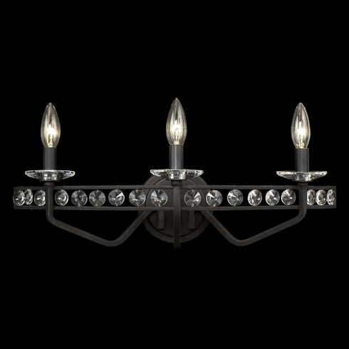 Varaluz Monroe 3 Light Crystal Bath Carbon Model: 363B03CB