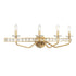 Varaluz Monroe 4 Light Crystal Bath Antique Gold Model: 363B04AG