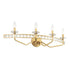 Varaluz Monroe 4 Light Crystal Bath Antique Gold Model: 363B04AG