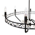 Varaluz Monroe 6 Light Chandelier Carbon Model: 363C06CB