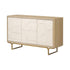 Varaluz Montage Credenza Light Oa Parchment Wood in Light Oak/Parchment Wood Finish Model: 522ST54A