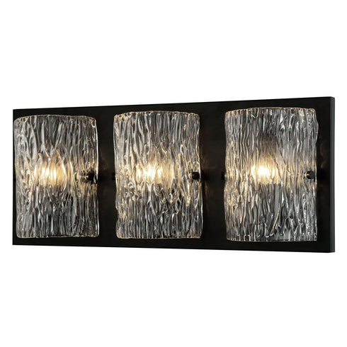 Varaluz Morgan 3 Light Bath Black Model: 376B03BL