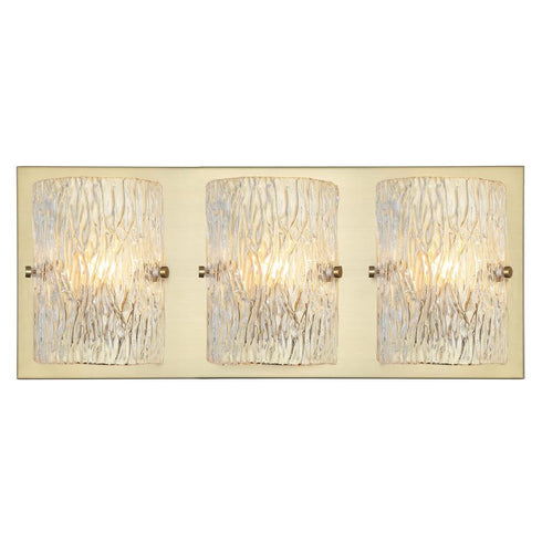 Varaluz Morgan 3 Light Bath Satin Brass Model: 376B03SB