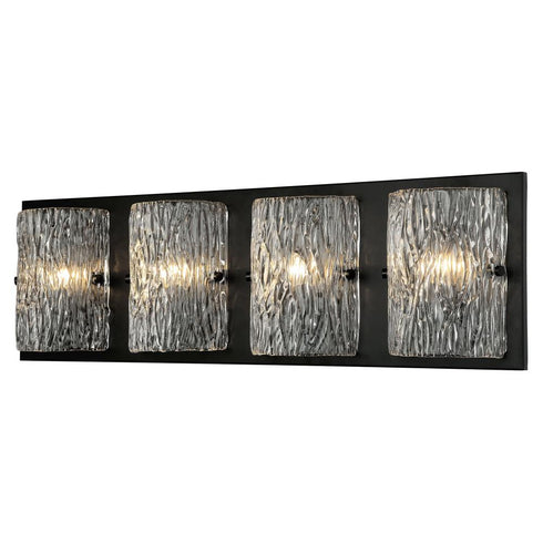 Varaluz Morgan 4 Light Bath Black Model: 376B04BL